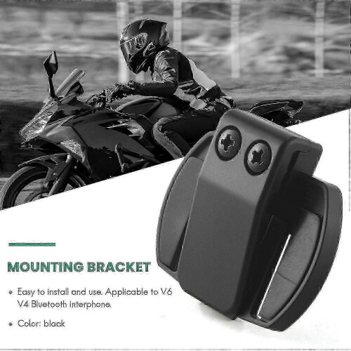 2 Pcs Motorcycle Helmet Intercom Clip Mounting Brackets for Vnetphone V6 V4 V2-500c Accessories 2