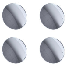 4X Silver Tone 3 inch Round Convex Rear View Blind Spot Mirror compatible Car Auto
