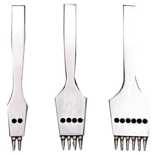 3Pcs 4mm Leather Craft Round Hole Leather Puncher Tool/Set