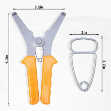 14Pcs Miter Spring Pliers Kit, with 1 Miter Spring Pliers, 12 Miter Clamps and 1 Storage Ring