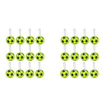 12 st reflektorhänge fotbollsnyckelring, säkerhetsfotbollsreflektor