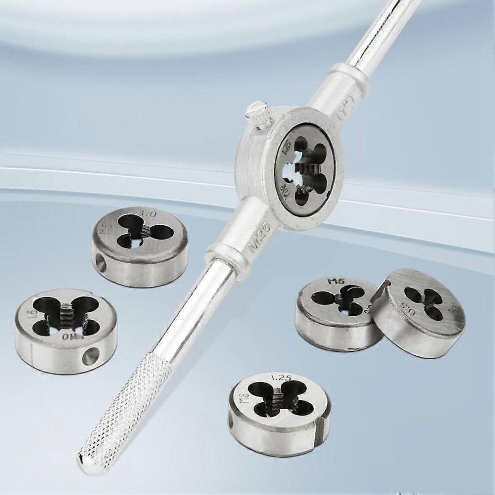 8Pcs Metric Die Set M3/M4/M5/M6/M8/M10/M12 Tool Set Combination For Thread Repair Tapping 9152359583633