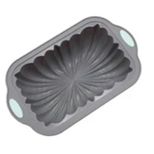 Teglia per pane in silicone, design nordico, stampo classico scanalato per toast, telaio in metallo