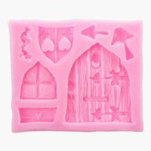 3D Fairy House Door Silicone Fondant Chocolate Cake Sugarcraft Mould Mold Tool
