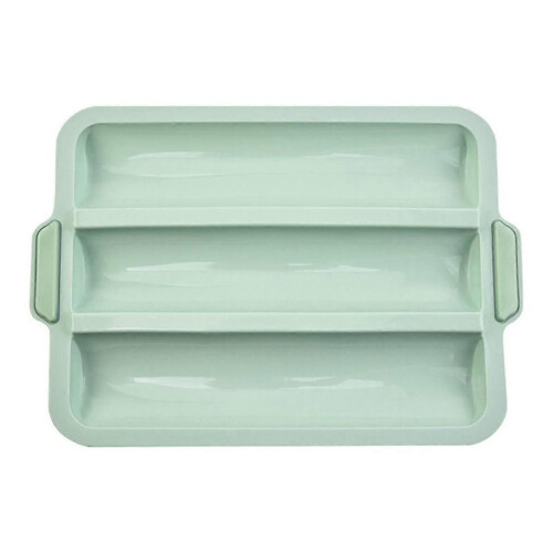 Silicone Mold Baking Mold Bread Baking Tray Nonstick Cake Mold Pans Bread Baking Tool,3-Grid Cake Mold