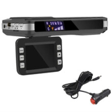 9V-24V 2 w 1 Samochodowy Radar DVR Antyradarowy Detektor 12 Języków Rejestrator Jazdy Kamera Wideo Detektor