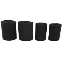 4-teiliges Set Becherdreher aus Schaumstoff, schwarz, Becherdreher aus Schaumstoff, Becherhalterung