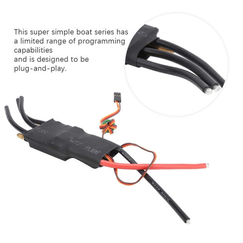 OneWay Brushless Water Cooling 100A ESC 5V/5A BEC Electric Speed Controller for RC Boat 2