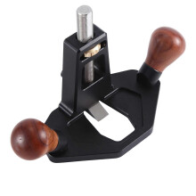 Cepillo de carpintero con perilla de ajuste, manual, para carpintería, limpieza inferior, ranurado manual,