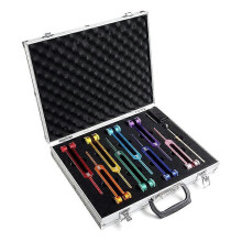 Chakra Tuning Fork Set for Healing,Sound Therapy,Keep Body,with Rubber Mallet,Wrench,Cleaning Cloth