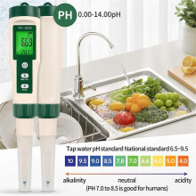 Professional Food PH Meter High Accuracy Sensor Temp Acidity Tester for Brewing Cheese Meat Canning