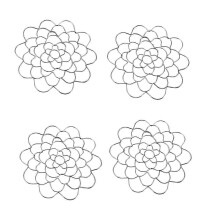 4In Flower Arrangement Holder,Flower Stainless Steel Lid Arranger Lids Metal Insert Floral Round Floral Lid Grids
