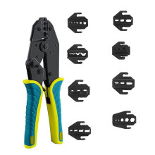 Crimping Pliers Clamp Tools Cap/Coaxial Cable Terminals Kit 9Inch 40J Multi Functional Carbon Steel Hand Tool