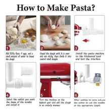 Gourmet pasta-accessoire, compatibel met mixer en pastamaker.