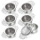 6Pack Tea Strainers with Drip Bowl,2.5 Inch Tea Filters 1