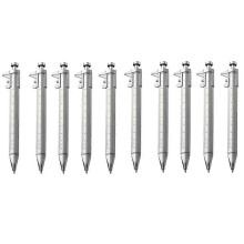 10PCS Vernier Caliper 0-100mm Ballpoint Pen Multifunction Gadget for Men Women Woodworkers Carpenter