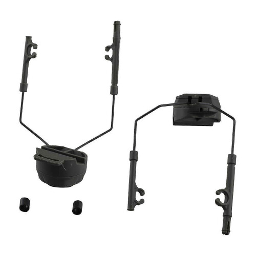 Pickup Headphones Rail Bracket Multi-Angle Adjustable Flip Ear Cups Fixed Bracket Helmet Accessories Green 1