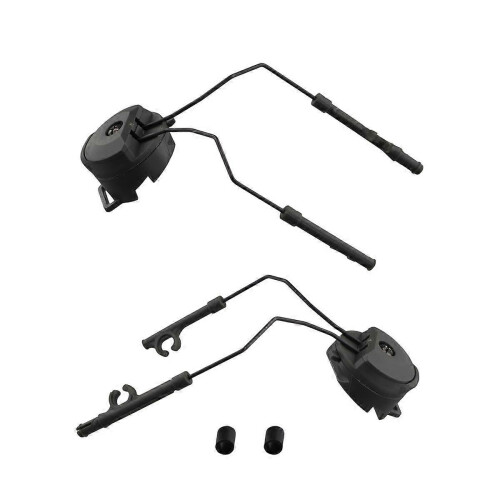 Pickup Headphones Rail Bracket Multi-Angle Adjustable Flip Ear Cups Fixed Bracket Helmet Accessories Green 2