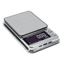 High Precision Jewelry Scale, 1000GX0.01G Digital LCD Count Electronic Scale Stainless Pocket Kitchen Scales USB Charge