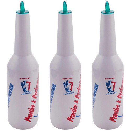 3X Flair Bartender Bartending Practice Bar Pub Pullo Viinicocktail Shaker - Valkoinen