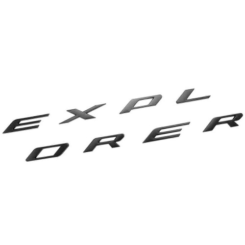 3D Letters ABS Front Hood Stickers for Explorer ( Matte Black) 2