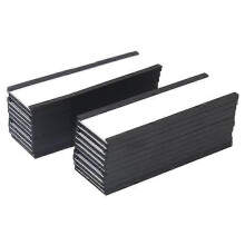 Porta etichette magnetiche 4 x 1,57 pollici, 20 confezioni, cartoncini bianchi con canale a C