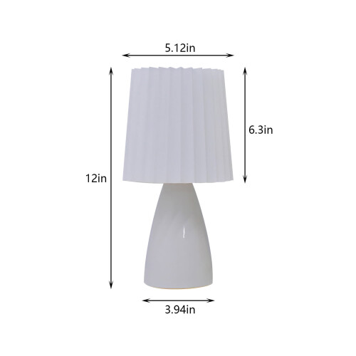 Lampe de chevet RnemiTe-amo avec commande tactile et port USB, 2