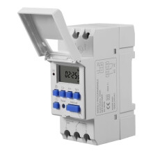Electronic Timer, TM615-2 Timer Switch 24 Hours Programmable LCD Time Relay-220V