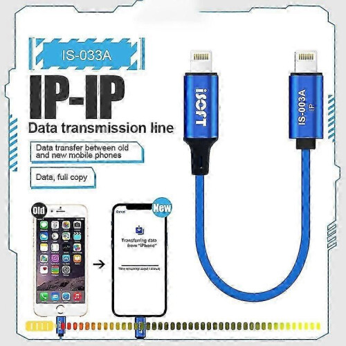 ISOFT IS-003A Lightning to Lightning Data Cable for - Fast Data Transfer & Easy Copy 2
