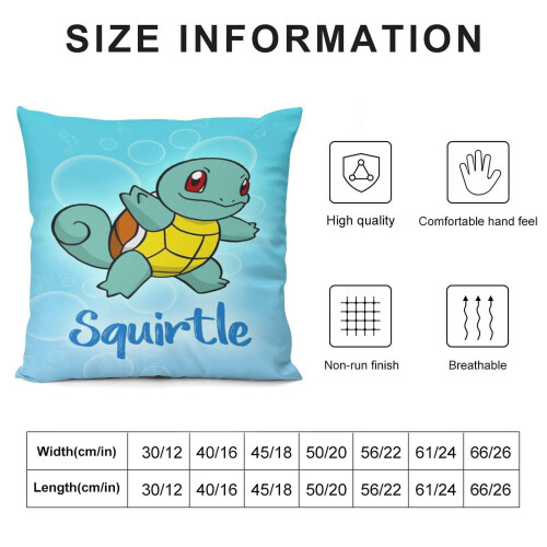 Față de pernă scurtă din pluș Squirtle 1