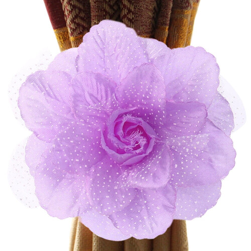 Raffhalter mit Pfingstrosenmuster – Stoff, 50 cm, 17 cm 2