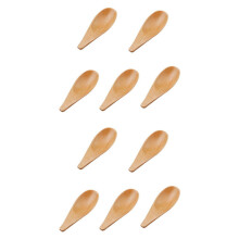 10 Pieces Wooden Spoon Condiments Spoon with Short Handle,for Coffee Loose Tea Leaves Milk Powder Spice Candy,Etc