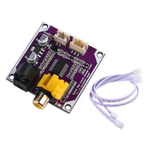 Decodificador de audio digital con entrada de señal digital coaxial de fibra óptica