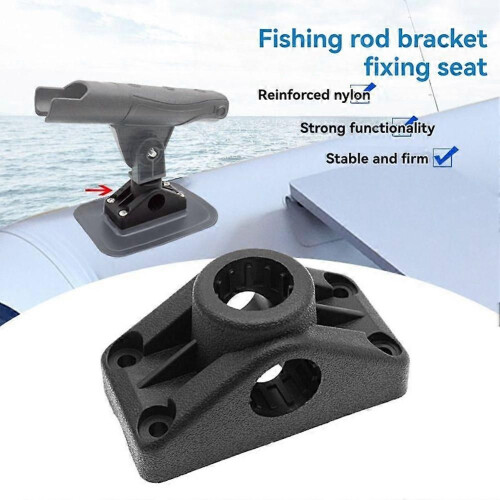 Inflatable Boat Accessory Fishing Rod Socket Holder Fixed Base Kayak Fixer Fix Pole Mount Base 1