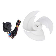 EAU65058502 EAU65058501 Refrigerator Freezer Condenser Fan Motor with Blade compatible for LG Kenmore Assembly Replace EAU64843805