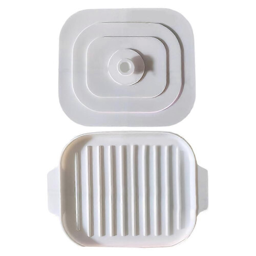 Microwave Bacon Cooker Quick Kitchen Cutlery Clean Crispy Bacon Tray Baking Pan