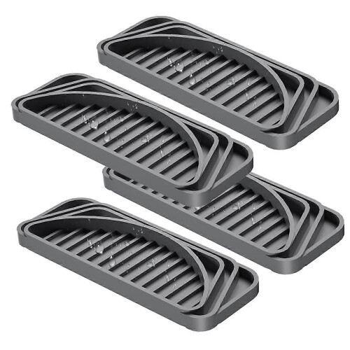 4PCS Refrigerator Drip Tray for / / Gray