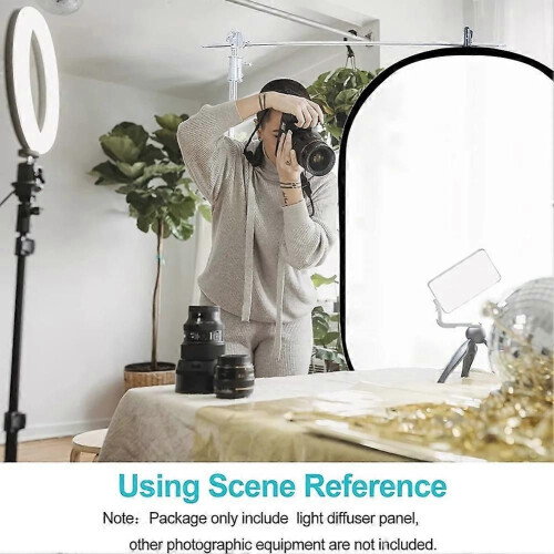 White Diffuser Foldable Light Diffuser Light Diffusion Panel Reflector Production Video Studio Photography Portrait Shot 1