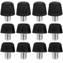 12Pcs Football Boot Studs Non Slip Thread Screw M6 Professional Replacement Spikes SG to AG for Adidas Black
