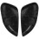 1 Pair Left/Right Silver Rearview Side View Mirror Replacement Cover Cap Case Shell for for Fiesta M 1