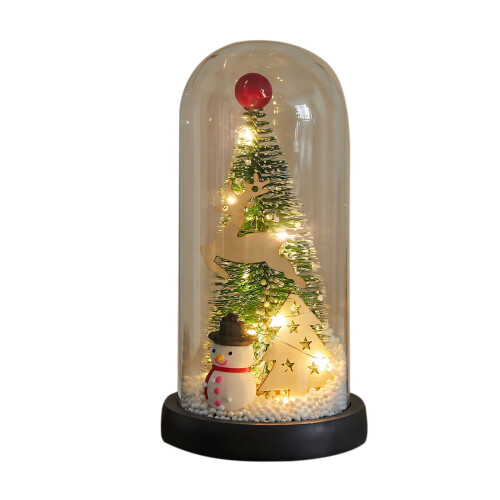 Mini Christmas Tree Glass Tabletop Decoration 1 Pack 1