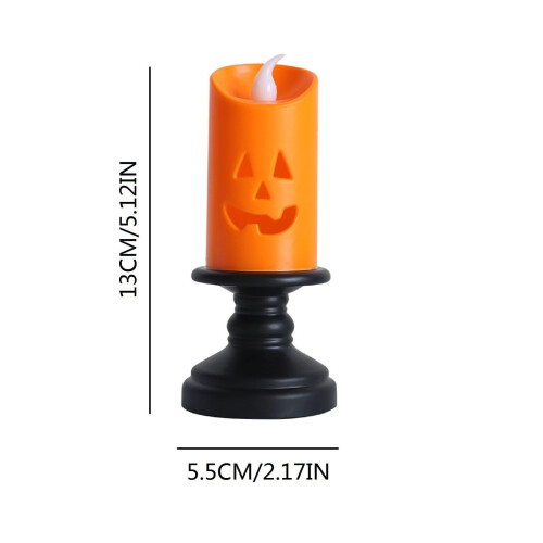 Vela de LED BiFandian para Halloween, Plástico, 13cm 2