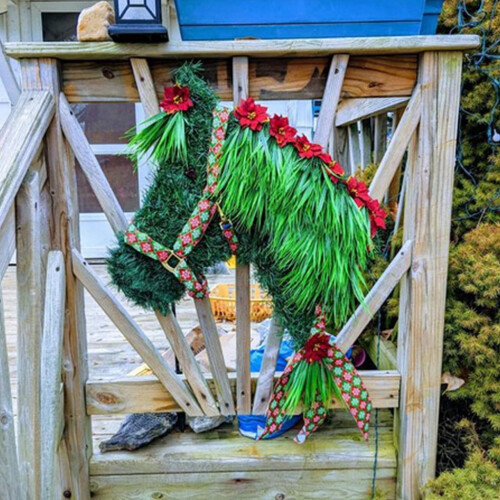 Horse Head Wreath Frame Ring for DIY Decoration 1