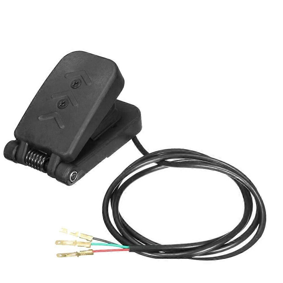 Foot Accelerate Pedal Throttle Speed Control Pedal Kit Replacement Compatible Electric Car Scooter Boat Mini Bike Black 9152359598453