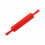 Colorful Silicone Rolling Pin Restaurant Homemade Bread Cookie Dough Rolling Tool (Red) 2