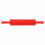 Colorful Silicone Rolling Pin Restaurant Homemade Bread Cookie Dough Rolling Tool (Red) 4