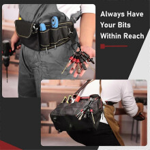 Upgrade Drill Bit Holder Key Chain 6pc, 1/4 Bit Holder compatible Impact Driver, compatible Screwdriver & Drill Bi