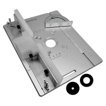 Router Table Insert Plate W/Miter Gauge compatible Woodworking Benches Table Saw Multifunctional Trimmer Engraving Machine A
