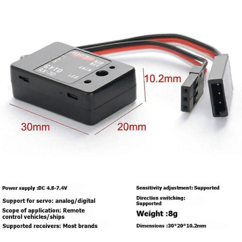 Μίνι μοντέλο αυτοκινήτου Gyro RX-7D Γυροσκόπιο Micro DC 4.8-7.4V για 1