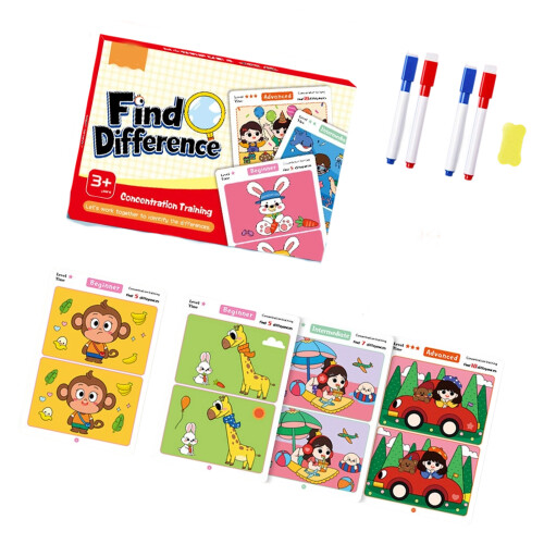 Cartes de jeu d'observation à 3-Page intérieure en anglais